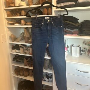 Loft skinny jeans dark wash size 26